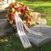 Žehnání restaurovaného kříže na hřbitově 2018